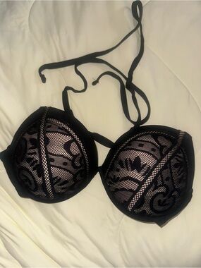 Black lace bathing suit top size 38B